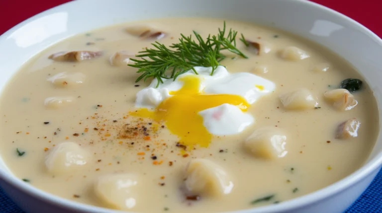 Czech Soup Sour Cream and Dill Recipe