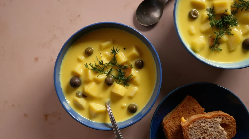 Czech Soup Sour Cream and Dill Recipe 