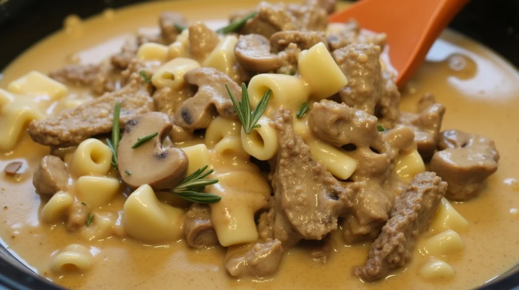 Easy Beef Stroganoff Slow Cooker Recipe Rosemary​