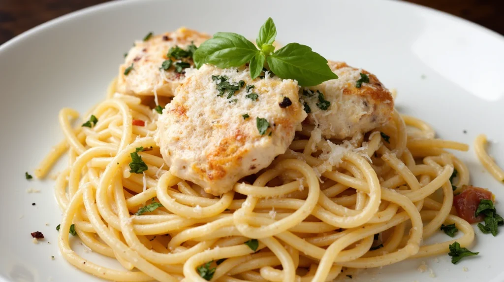 Garlic Parmesan Chicken Pasta