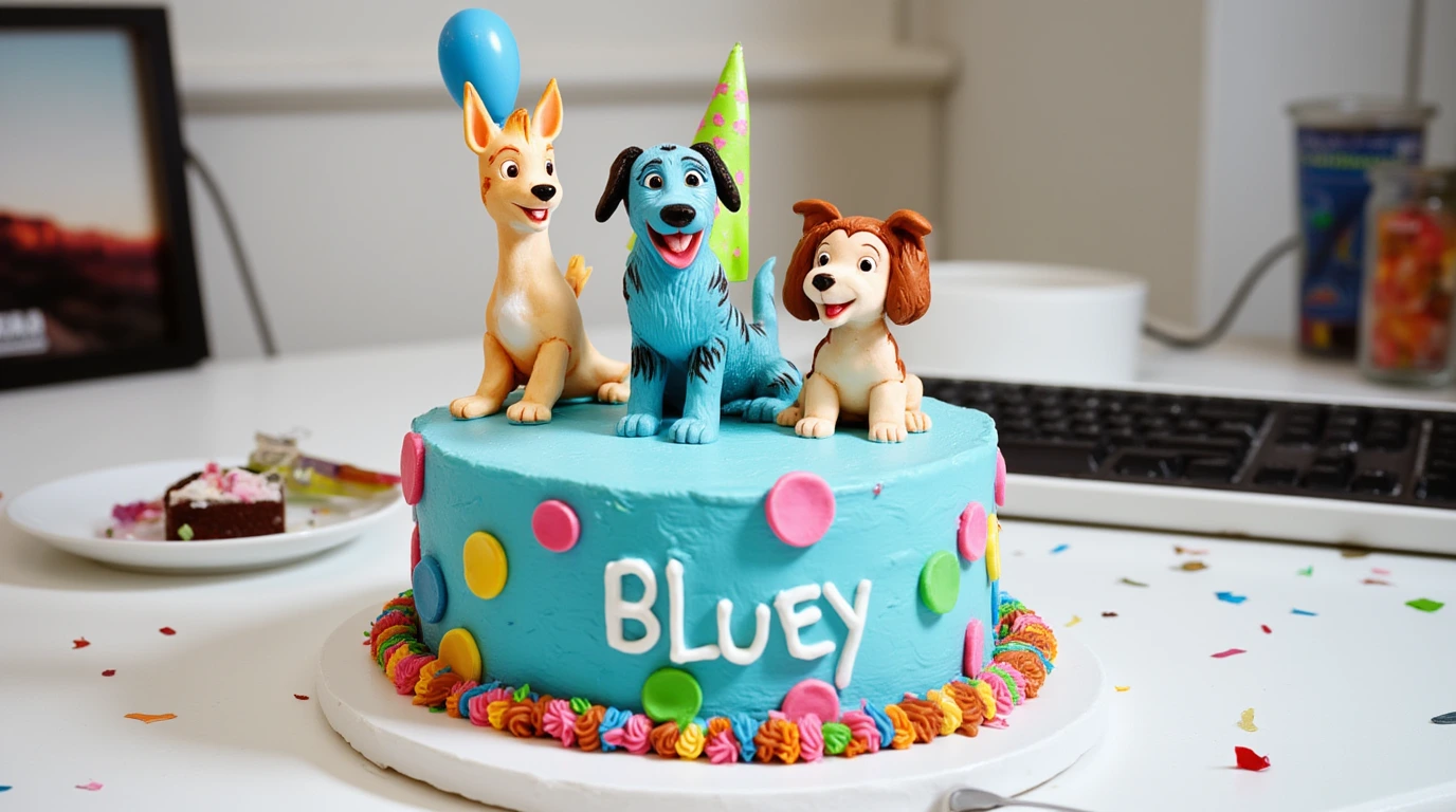 bluey cake