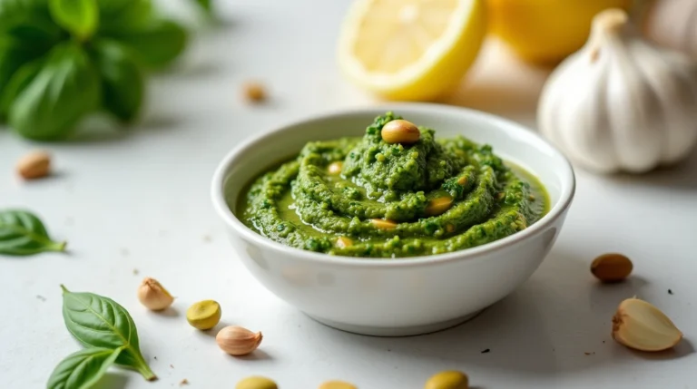 Red pepper sauce arugula pistachio pesto recipe