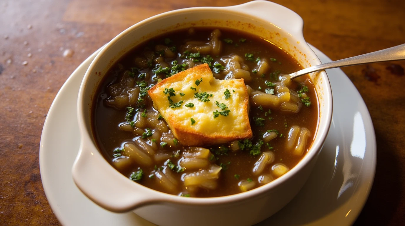 vegetarian onion soup