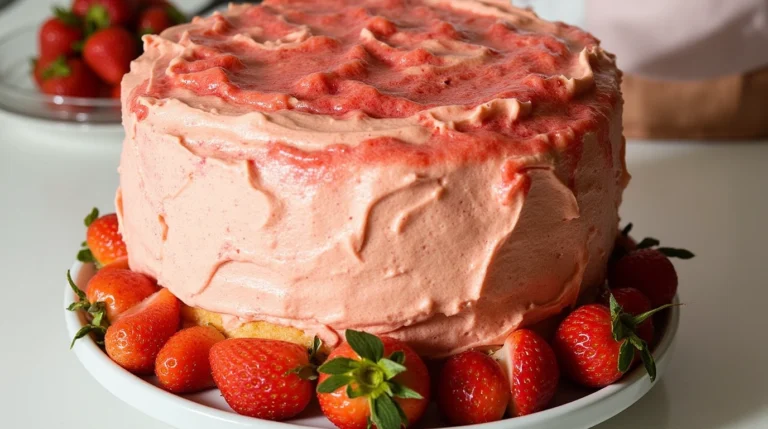 strawberry vanilla cake