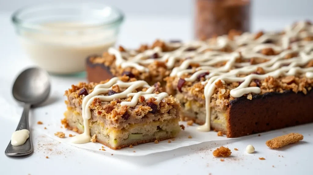 Apple Oatmeal Cake Half and Half