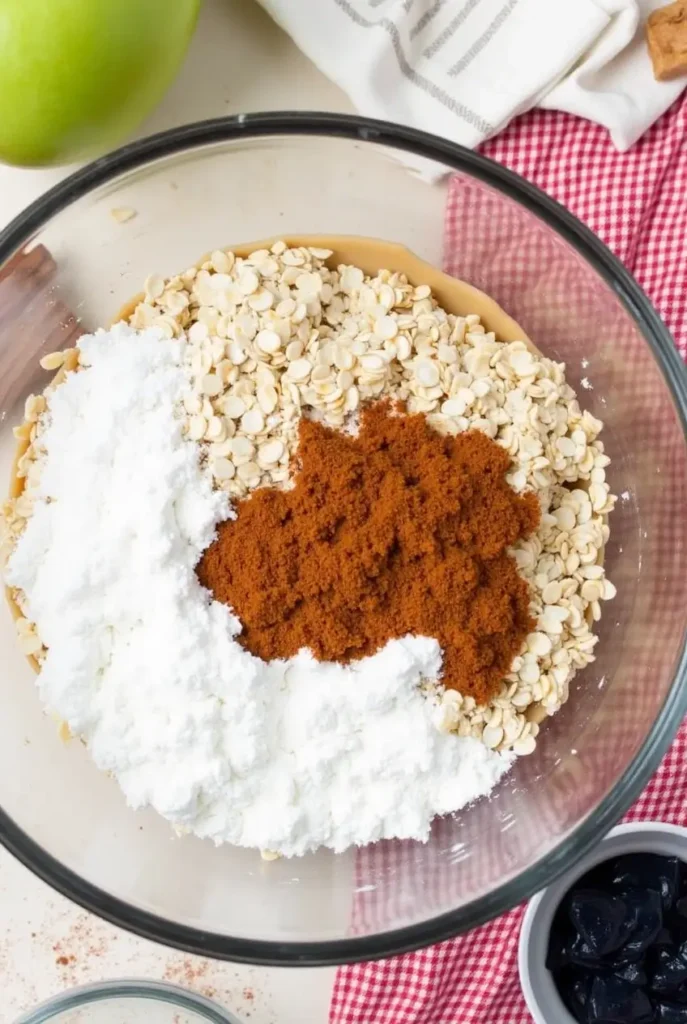 Apple Oatmeal Cake Half and Half