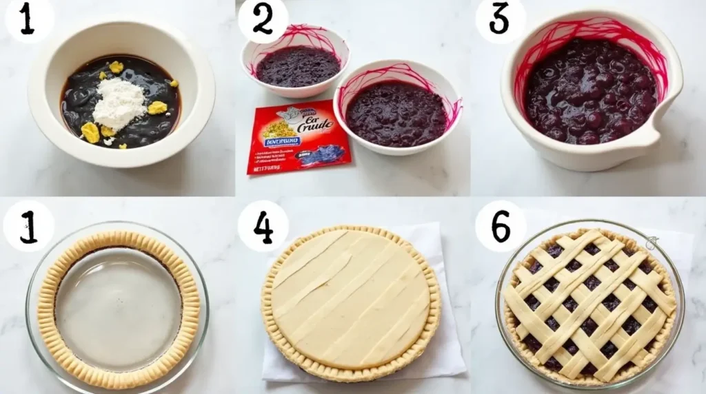 Blueberry Pie with Canned Filling