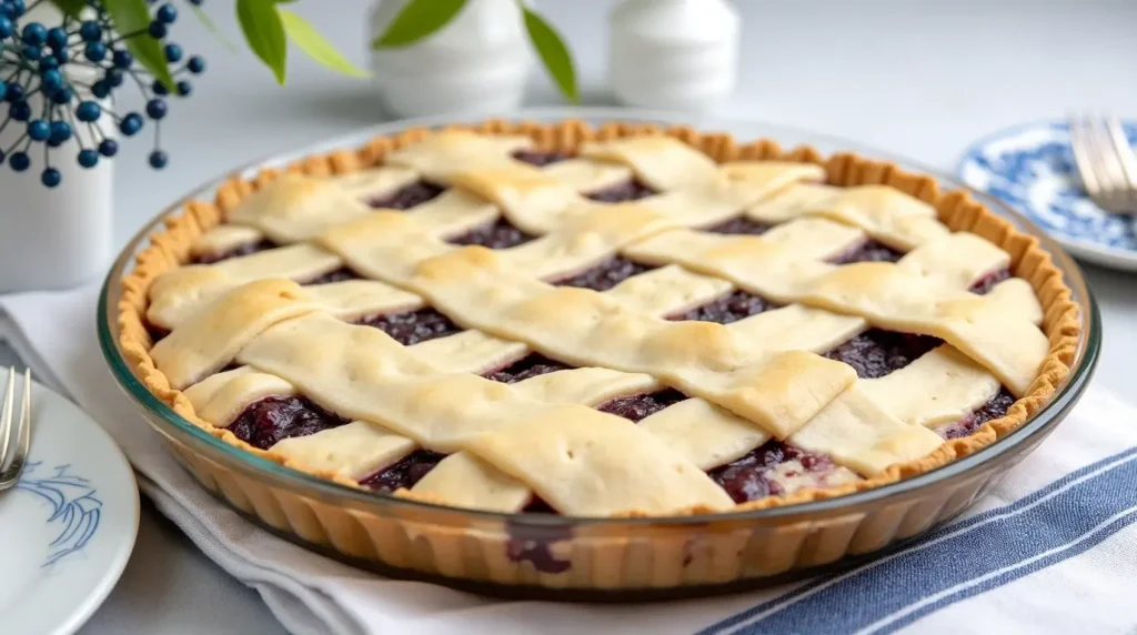 Blueberry Pie with Canned Filling