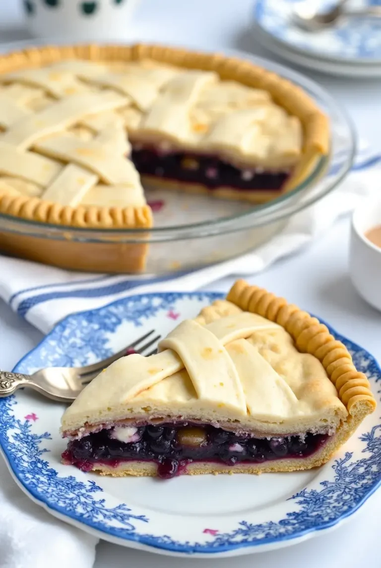 Blueberry Pie with Canned Filling