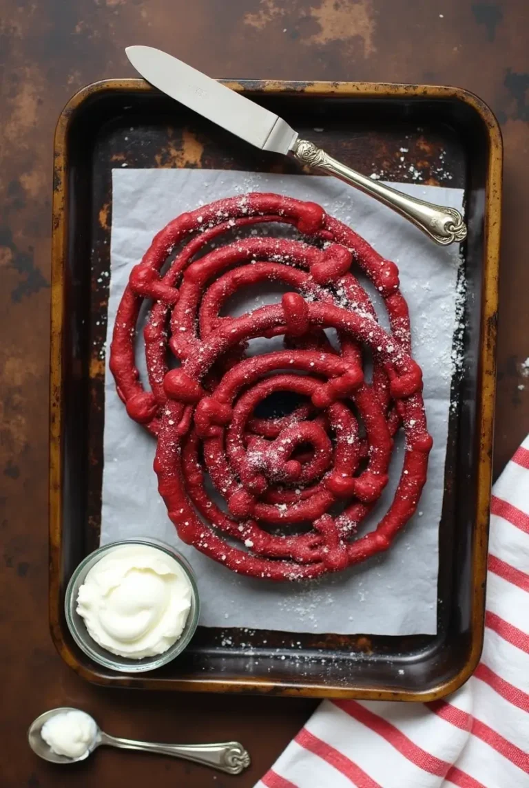 Easy Red Velvet Funnel Cake Recipe Using Box Cake Mix