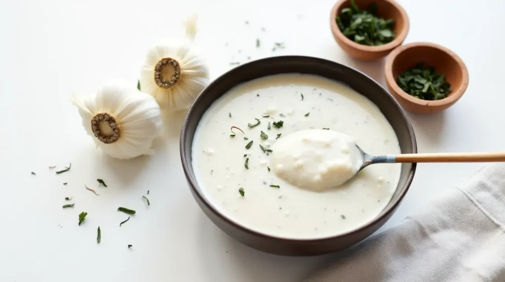 Garlic Cream Sauce for Pizza