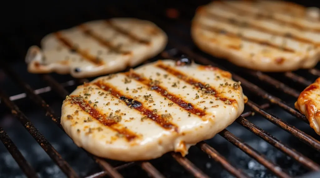 Grilled Chicken with Rice and Cooked Asparagus