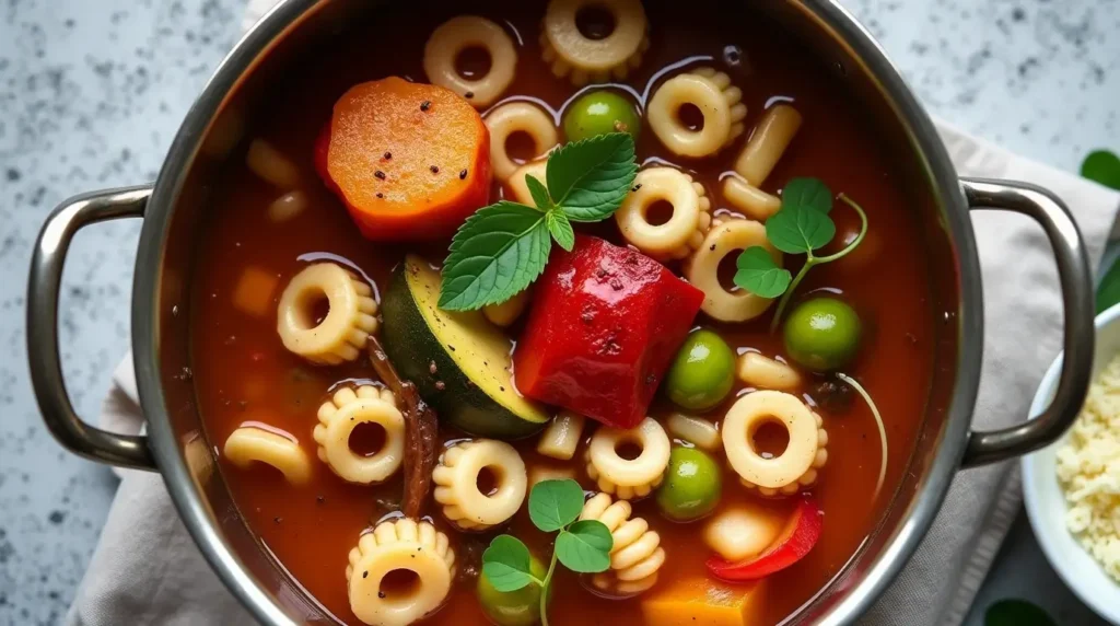 Ground Turkey Minestrone Soup