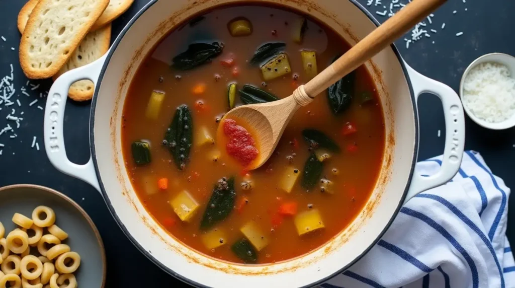 Ground Turkey Minestrone Soup