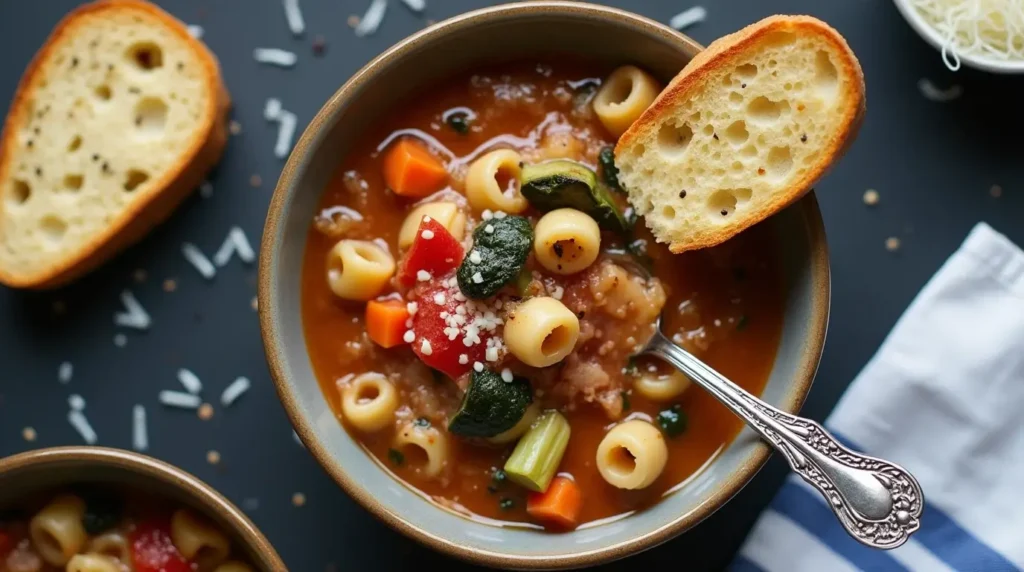 Ground Turkey Minestrone Soup