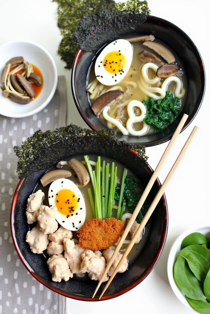 Japanese Udon Soup with Enoki