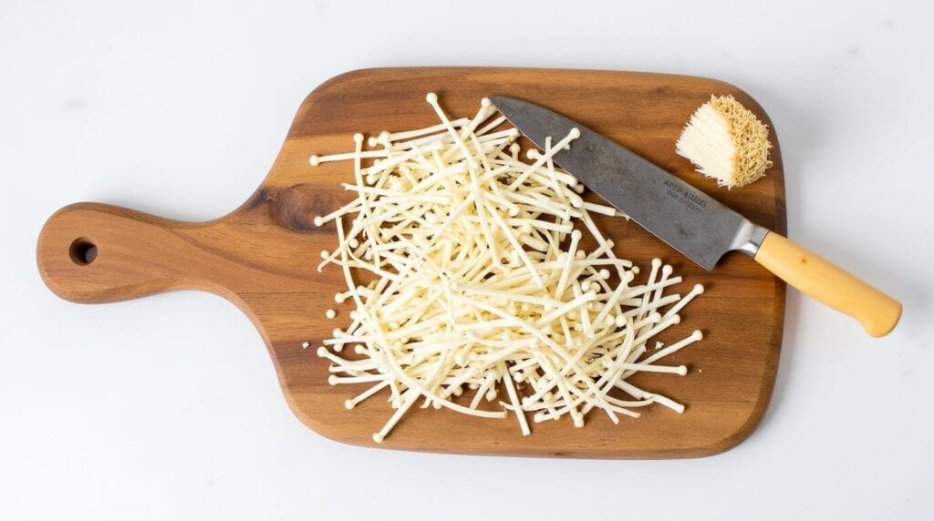 Japanese Udon Soup with Enoki