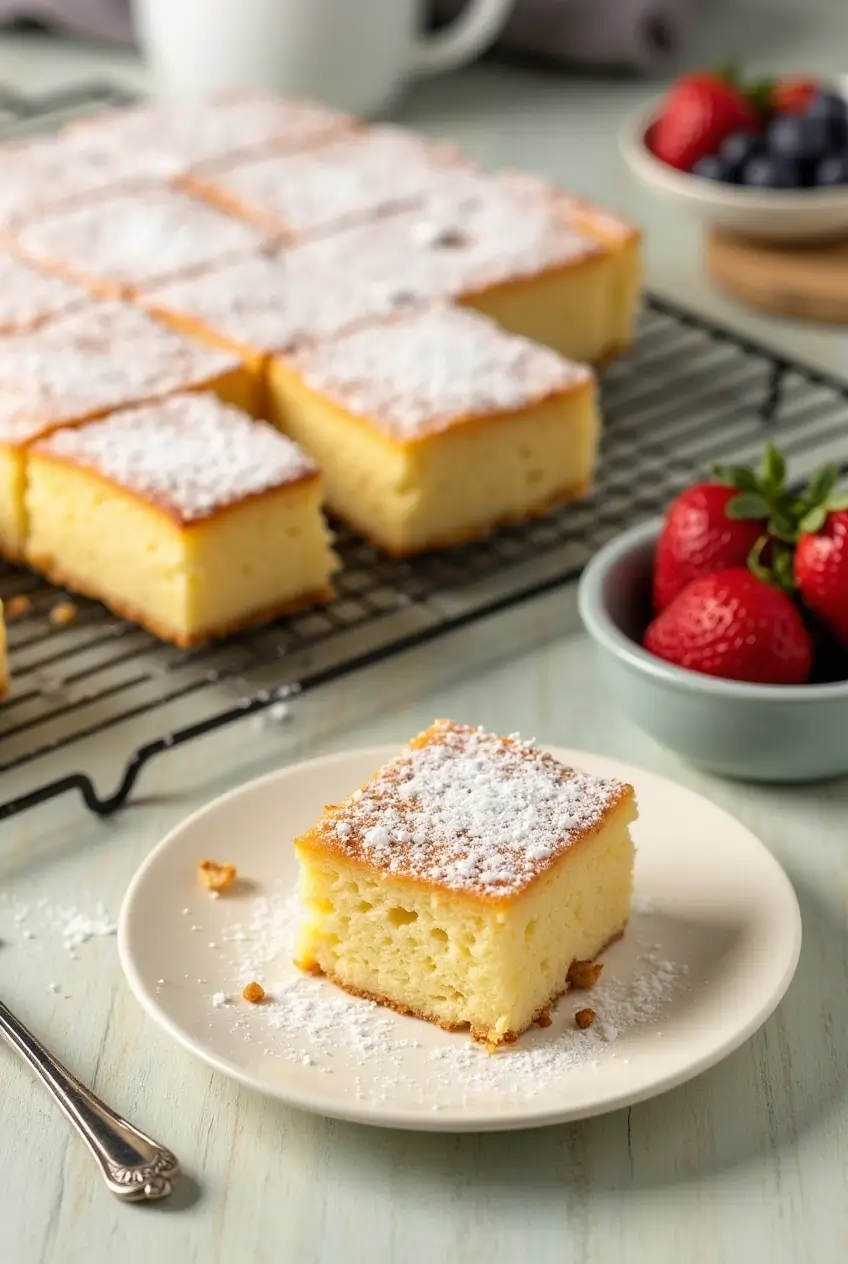 Kefir Sheet Cake Recipe Card