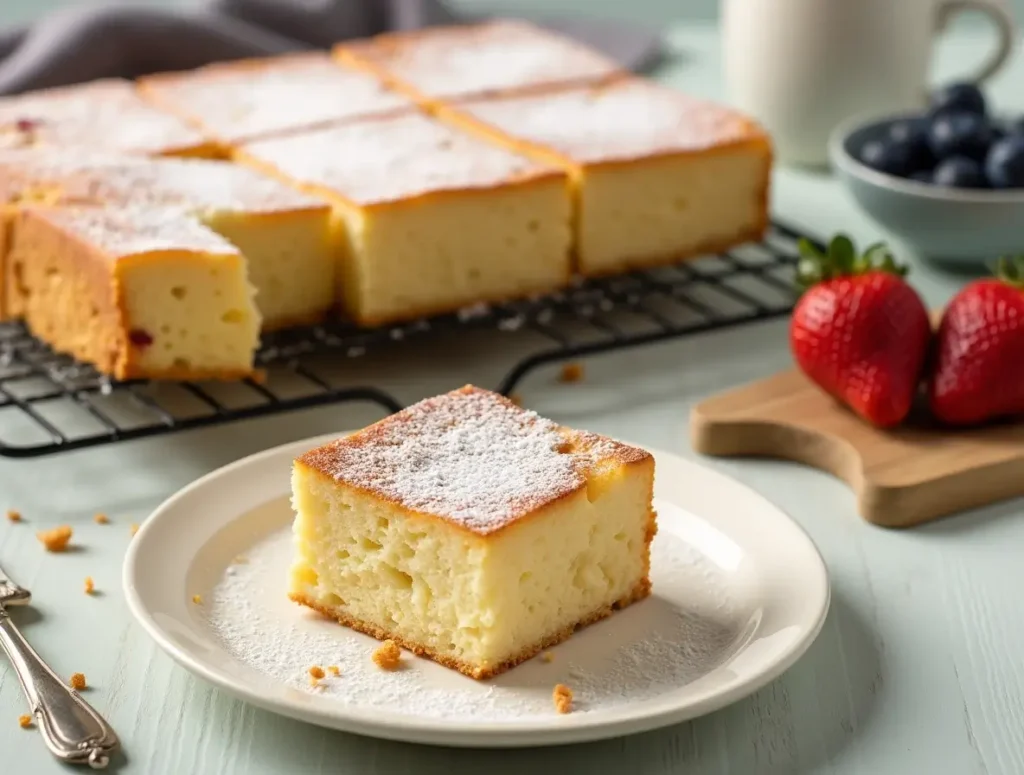 Kefir Sheet Cake Recipe Card