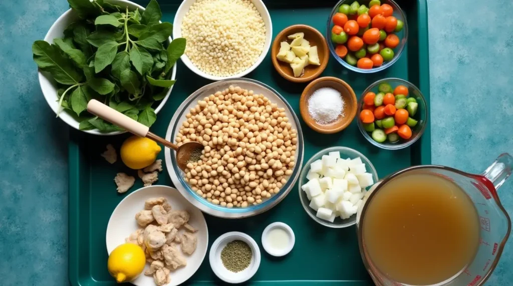 Lemony White Bean Soup with Turkey and Greens