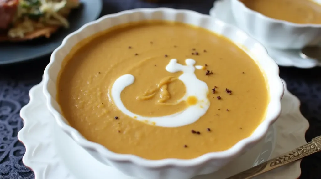 Making Thyme for Health Butternut Squash Sweet Potato Soup Recipe