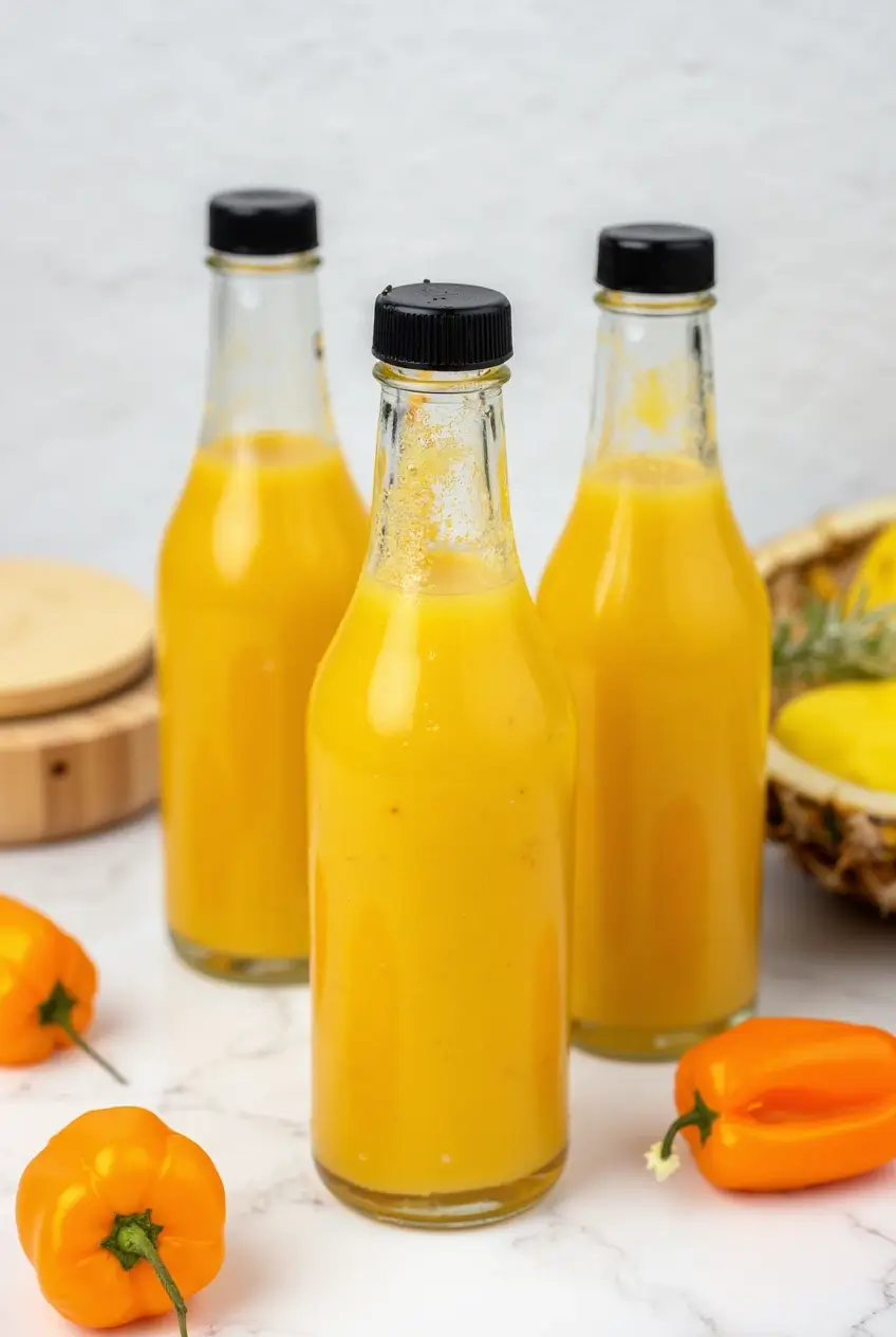 Orange Habanero Hot Sauce with Pineapple