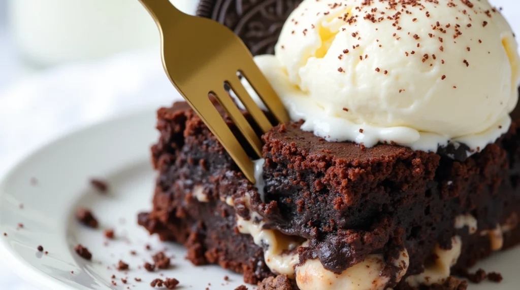 Oreo Lava Cake Crockpot with Candy Bar Recipe