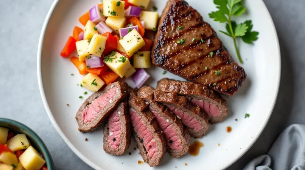 Pan Seared Tenderloin Recipe Paired With Pineapple Mango Salsa