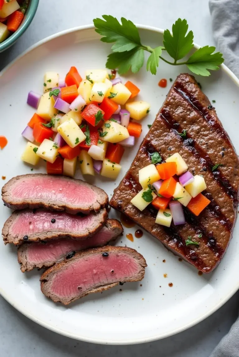 Pan Seared Tenderloin Recipe Paired With Pineapple Mango Salsa