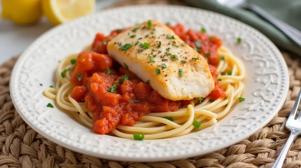 Recipe Halibut Marinara Sauce​