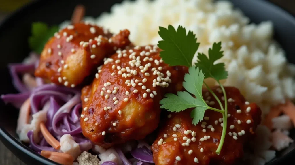 Rice Recipe with Korean Chicken