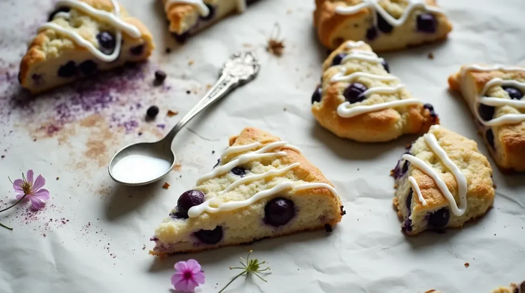 Sourdough Discard Blueberry Scones