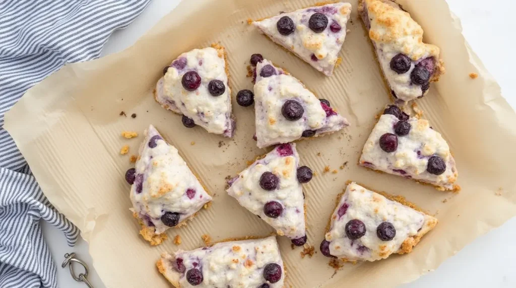 Sourdough Discard Blueberry Scones