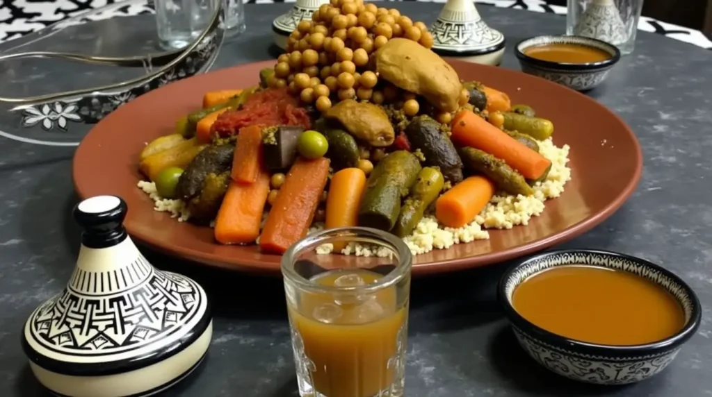 Traditional Moroccan Chicken Couscous Recipe Apricot Preserves