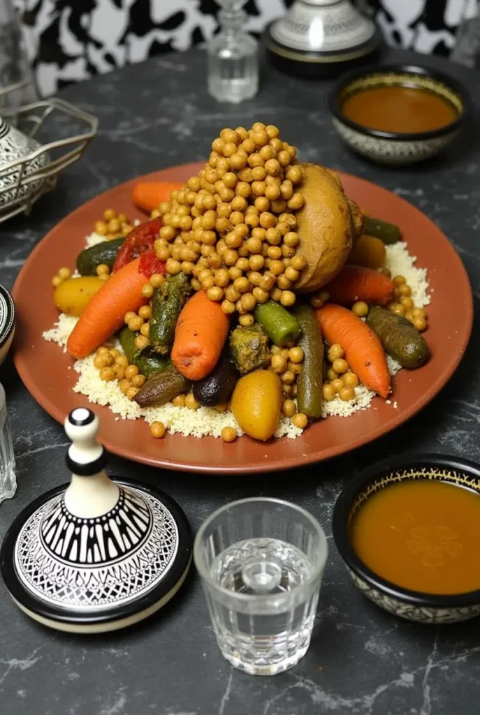 Traditional Moroccan Chicken Couscous Recipe Apricot Preserves