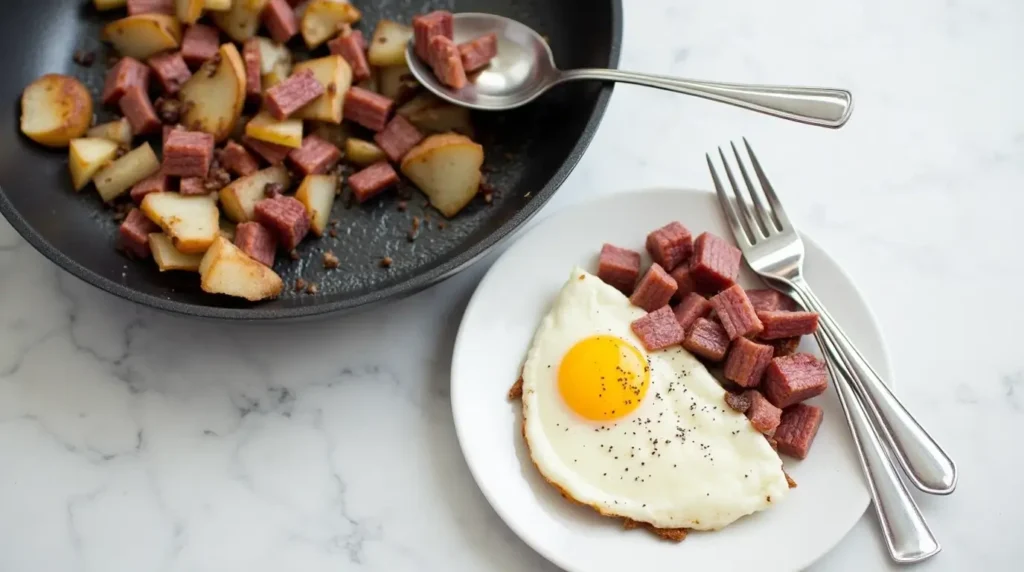 Corned Beef Hash and Eggs