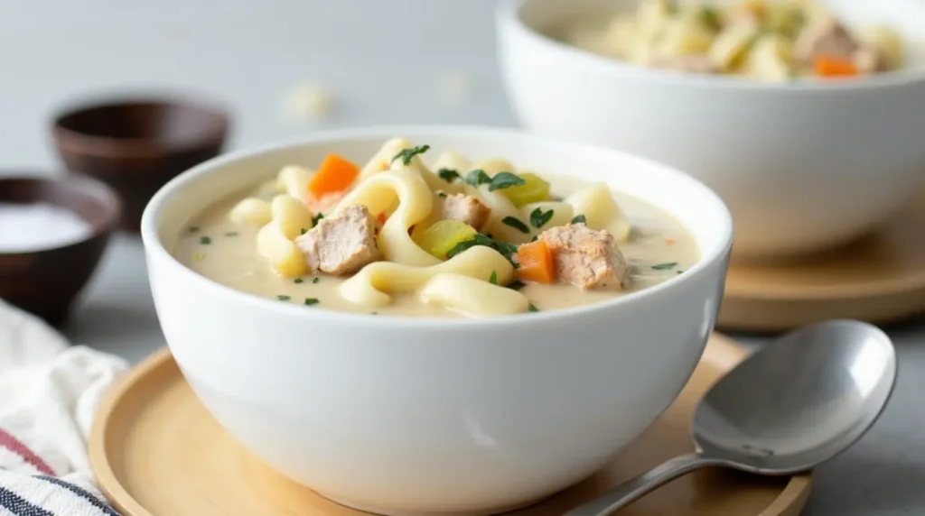 Creamy Turkey Noodle Soup