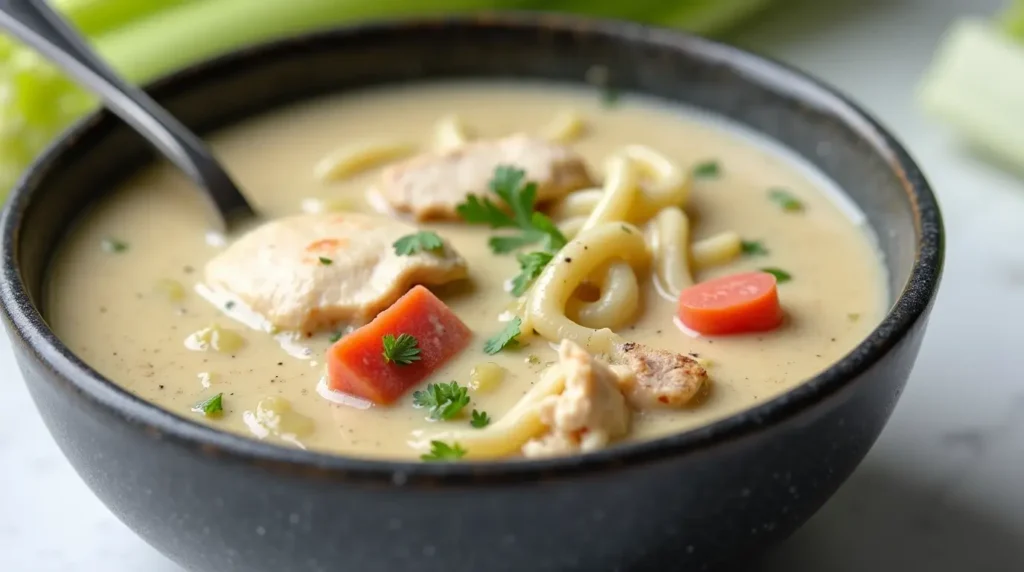 Creamy Turkey Noodle Soup