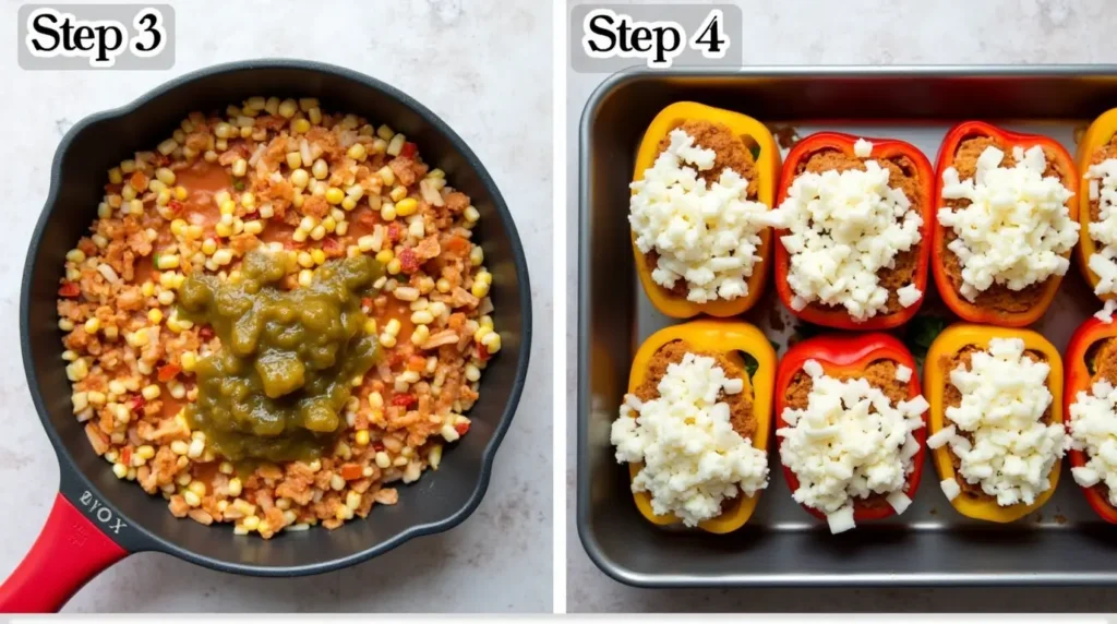 Ground Chicken Stuffed Bell Peppers