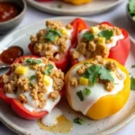 Ground Chicken Stuffed Bell Peppers